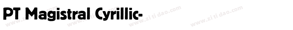 PT Magistral Cyrillic字体转换